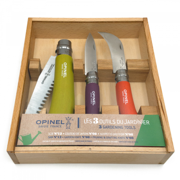 Gärtner-Set (Klappmesser, Klapphippe, Klappsäge)