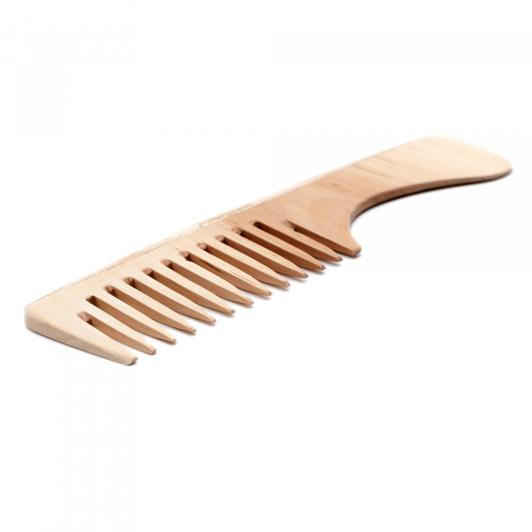 Kamm 18 cm breit mit Griff aus Edelholz