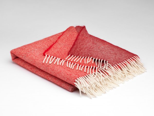 Wolldecke Alpaka Merino - Rusty Red